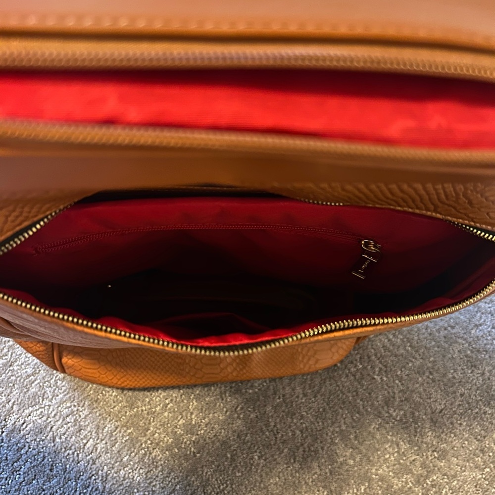 Brown Leather Backpack - Structured Bag - image 5